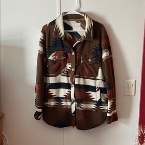 Thread & Supply Multicolor Patterned Jacket